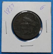 1837 Large One Cent Coin