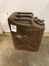 antique steel Jerry can