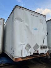 Storage trailer Dry Van front damage rear damage