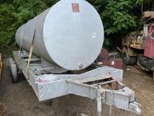 Homemade tri axel trailer with fuel tank