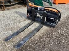 Wolverine Skid Steer 48" Hydraulic Forks