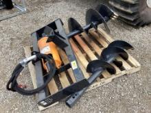 Wolverine Skid steer Auger W/ 12" & 18" Bits