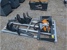 Wolverine Skid Steer Auger W/ 12" & 18" Bits