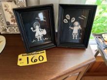 LOT: PAIR OF 3D FRAMED WALL HANGINGS