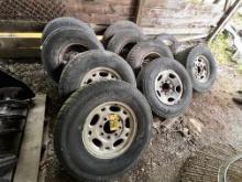 LOT OF 11-ASSORTED TRUCK TIRES & RIMS