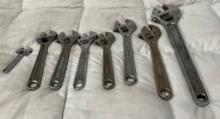 Adjustable End Wrench Lot