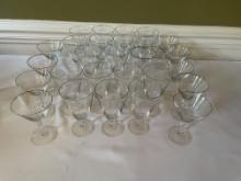 Fostoria Engagement Platinum Trim Crystal Glasses