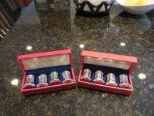(2) Sets of Worcester Pewter Salt and Pepper Shakers