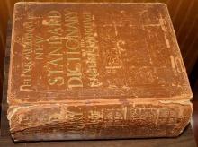 Large Antique Leatherbound Funk & Wagnall's New Standard Dictionary of the English Language