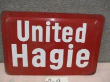 United Hagie Tin Sign