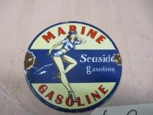 Porcelain Marine Gasoline Sign
