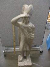 Ceramic Indian Chief Statue