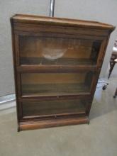 Oak 3-Section Barrister Bookcase